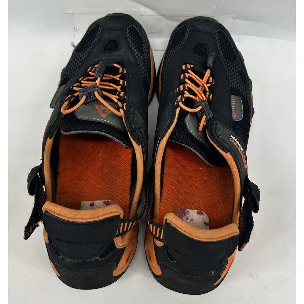 HUMTTO Amphibious Water Slip On Shoes Black With Orange Men's Size 7.5-8